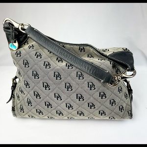 *SOLD* Dooney & Bourke Monogram Canvas Slouch Hobo